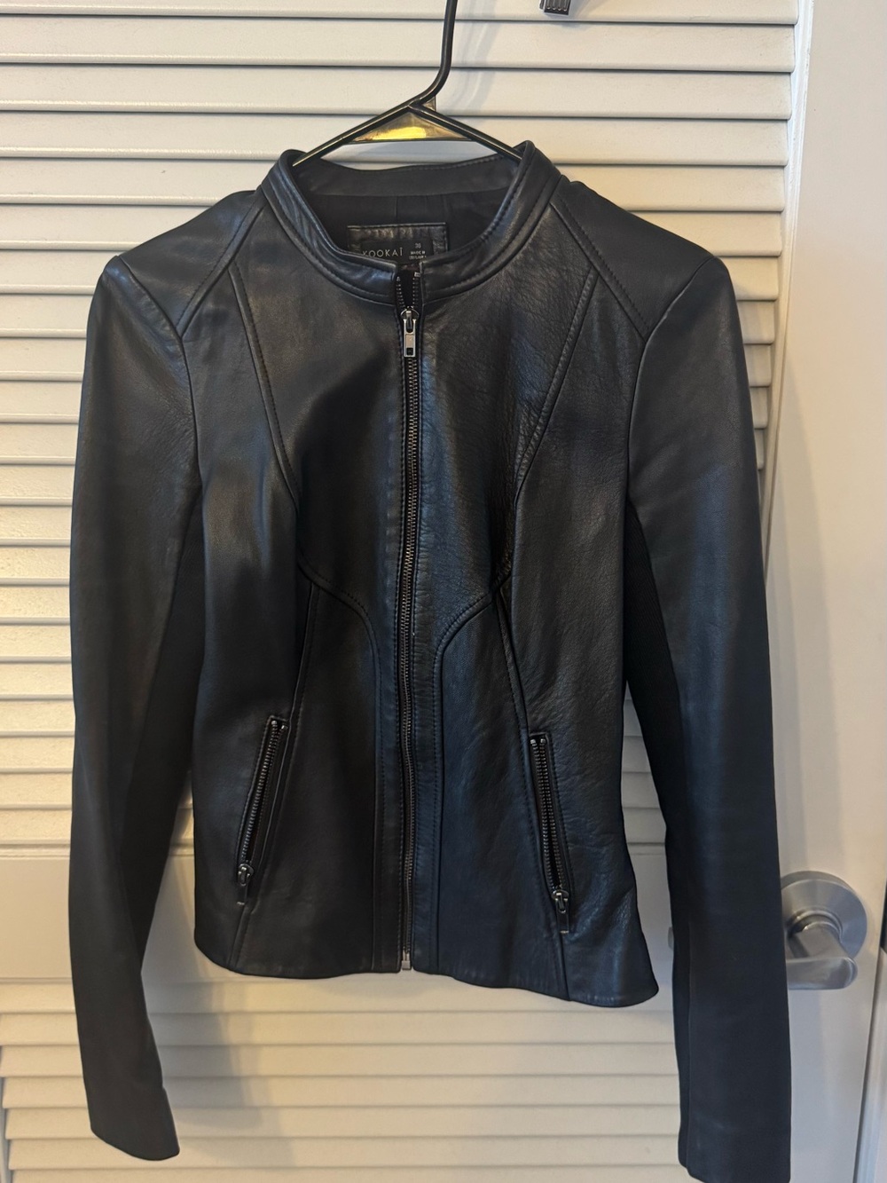 Kookai Black Leather Jacket - Women
